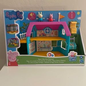 Peppa Pig Peppa's Kids-Only Clubhouse Playset.